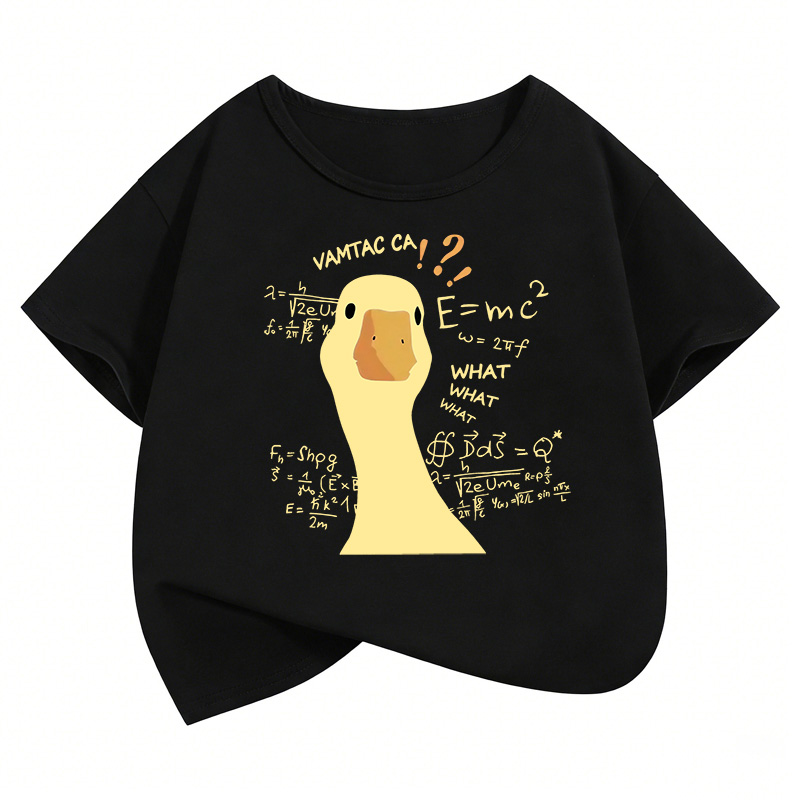 Summer Duck Clothing - 面白いアヒル柄VAMTAC CA数学公式Tシャツ メンズ レディース カジュアル 半袖