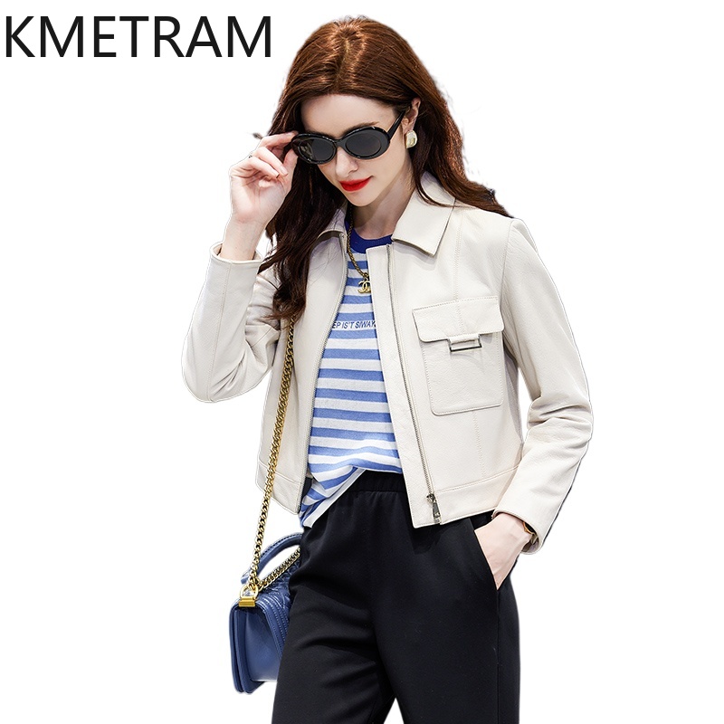 Quality Summer Clothing For Women - 本革ジャケット女性本物のシープスキンショートジャケット高品質新アウター春の女性の服 2025 кожанка