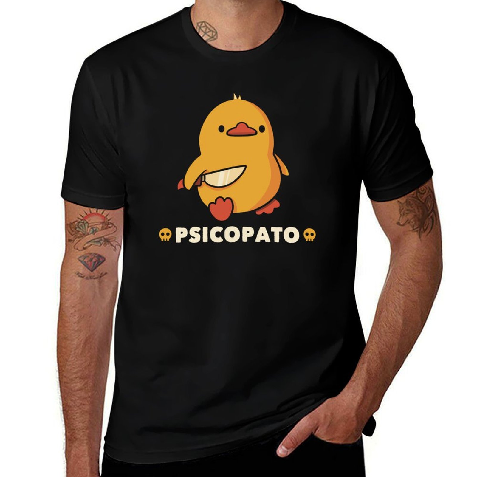 Summer Duck Clothing - Psicopato 面白いアヒル by Tobe Fonseca Tシャツトップスオーバーサイズ