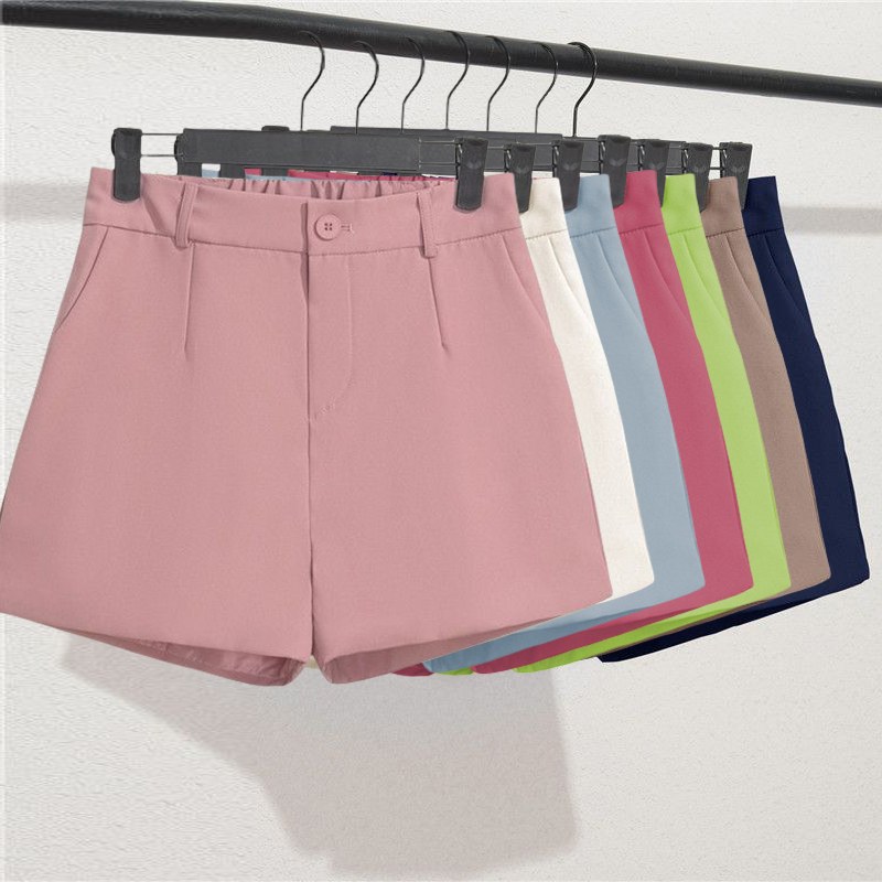 Summer Zara - 女性用伸縮性ウエストショーツ,カジュアルパンツ,丈夫,エレガント,トレンディ,オフィスウーマン,韓国の甘いファッション,ベーシック,オールマッチ
