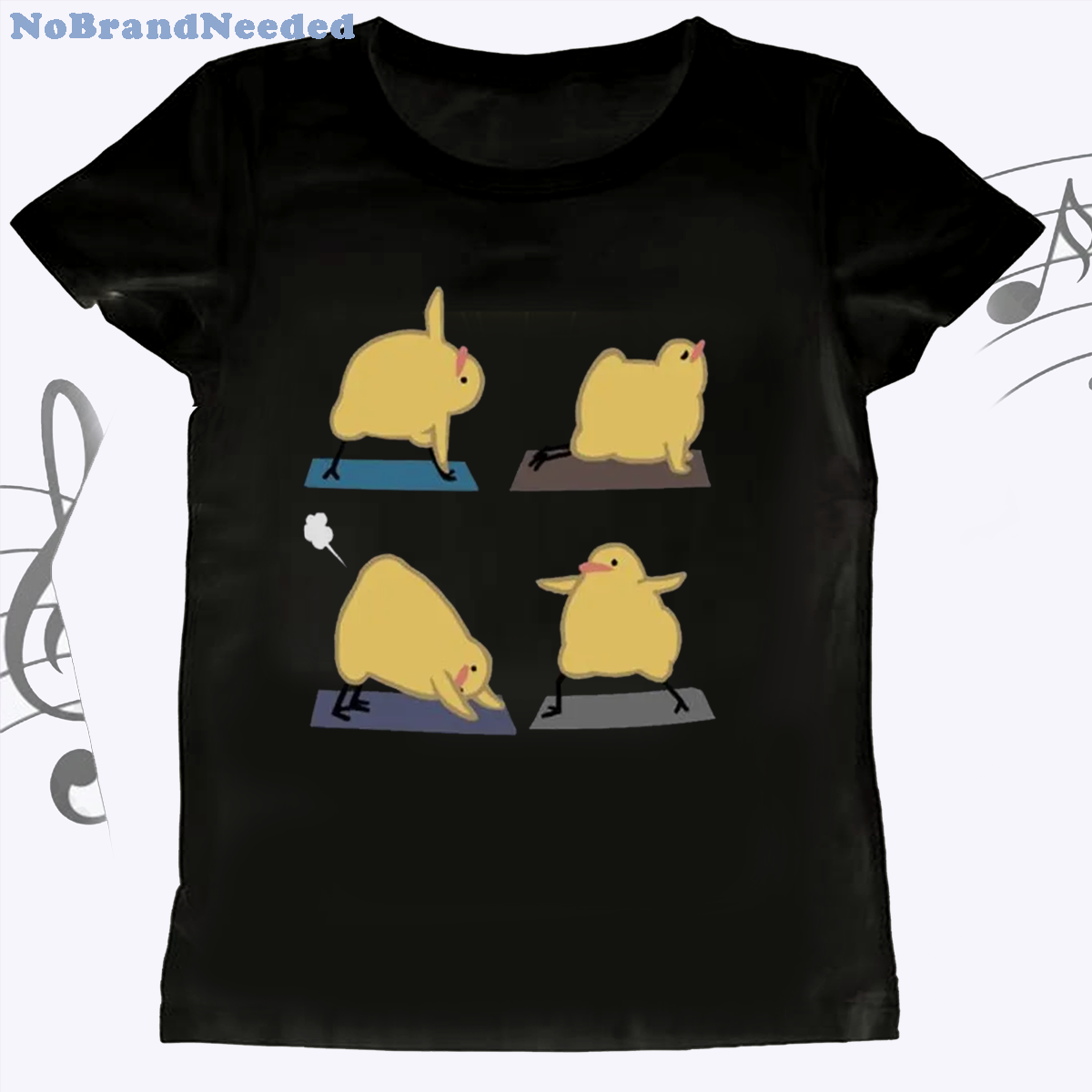 Summer Duck Clothing - ヨガイエローダックTシャツ 夏用半袖カジュアルトップ レディース ドーパミンブライトカラーTシャツ キュートコアファッション 送料無料