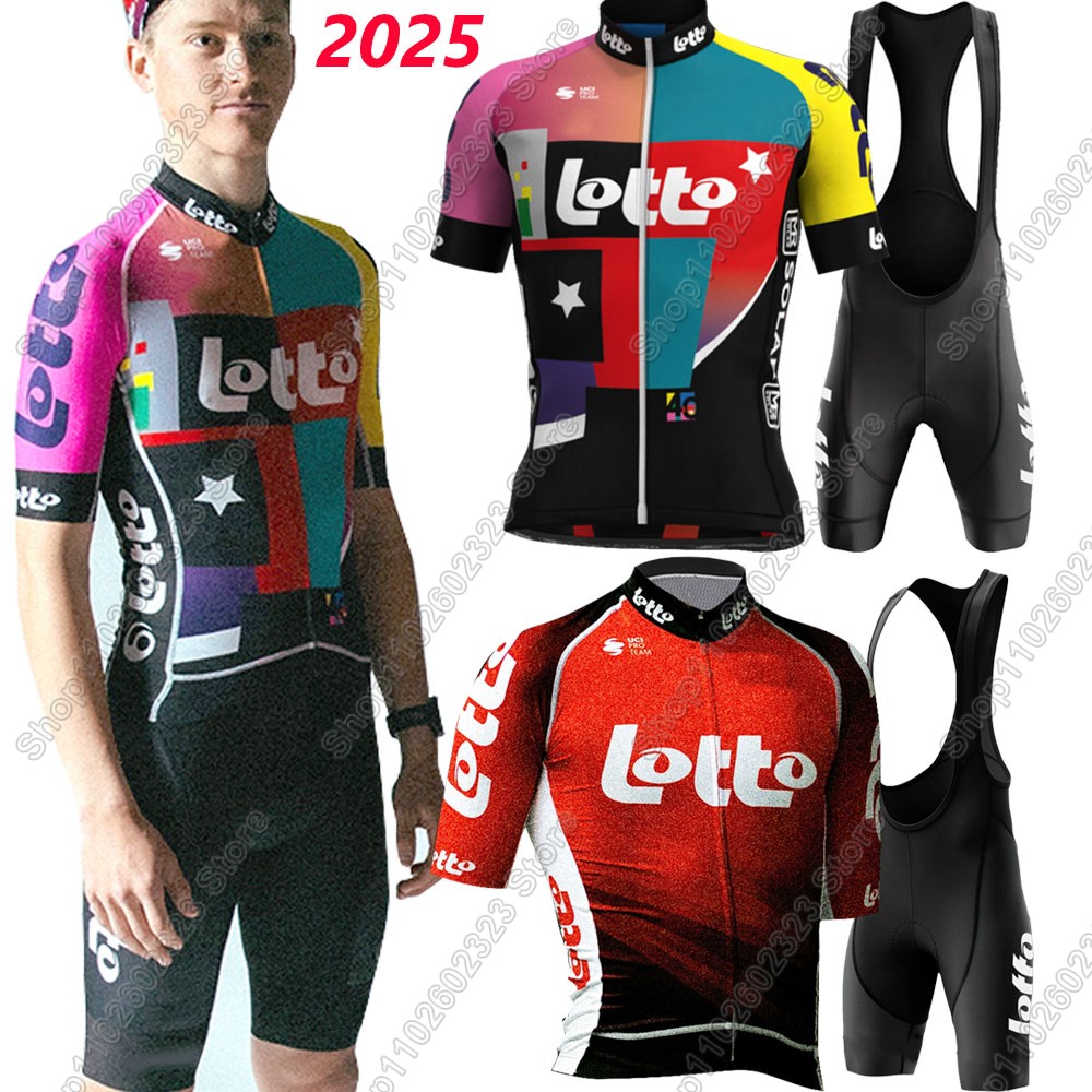 Summer Clothing Men 2025 - ロトチーム2025サイクリングジャージセット サマーベルギー ウェア メンズキット ロードバイクシャツ スーツ