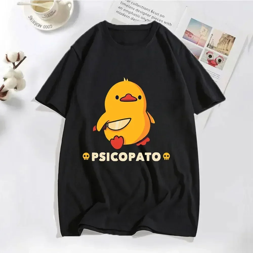 Summer Duck Clothing - トップ女性夏トップガール服アヒルとナイフ面白い服美的トップスファッションかわいい Tシャツ女性の Y2K 服 ﻿
