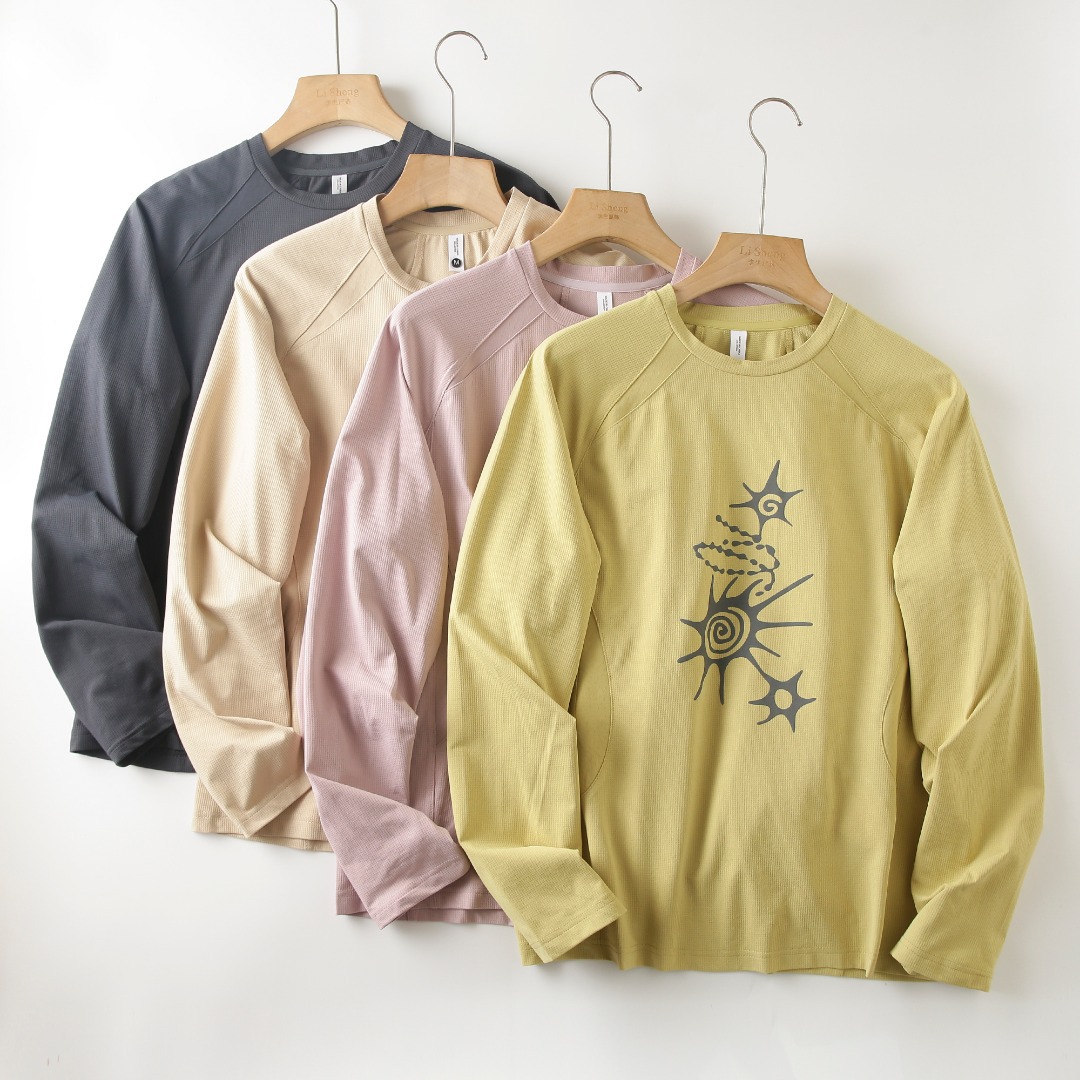 Summer Clothing Men - ユニセックス ハイストレッチ 通気性のある長袖 T シャツ –