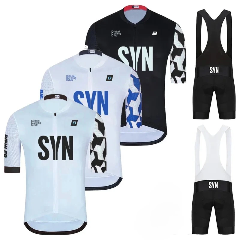 Summer Clothing Men 2025 - 2025 SYN サマー半袖ジャージ 通気性 ロードバイクユニフォーム MTBシャツ