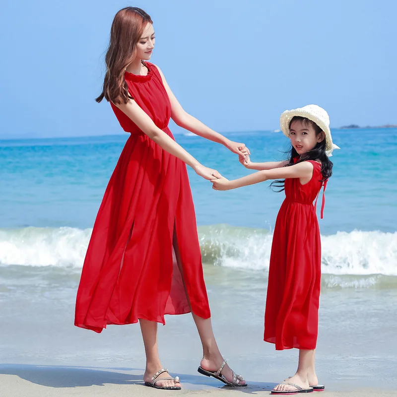 ママと女の子の赤ちゃんの休暇ルックドレス母娘マッチングリゾー - Summer Clothing Looks のレビューと価格