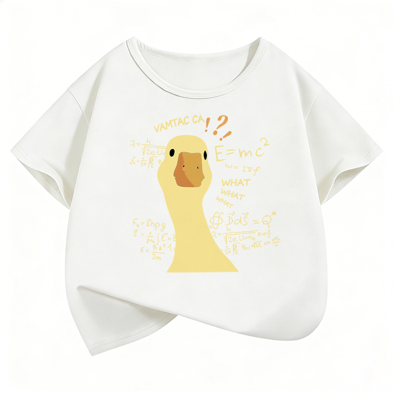 面白いアヒル柄VAMTAC CA数学公式Tシャツ メンズ レ - Summer Duck Clothing のレビューと価格