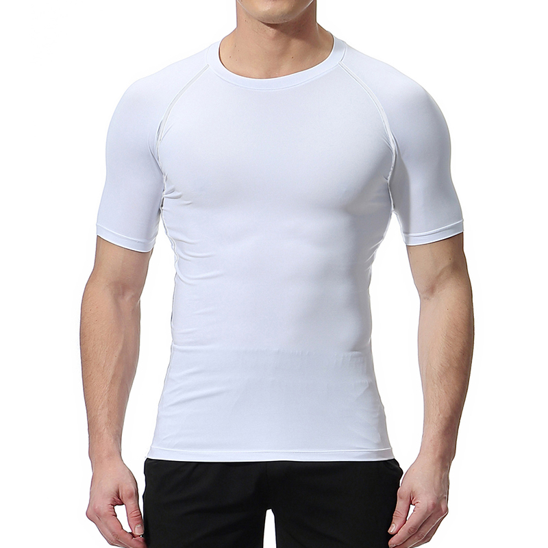 男性用グラフィック圧縮シャツ、ジムトレーニング、アスレチック - Summer Gym Clothing のレビューと価格