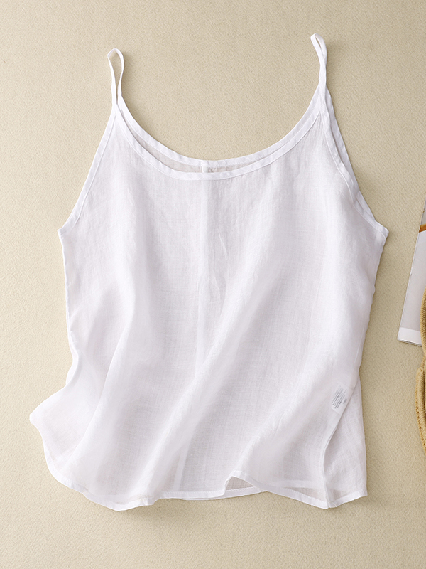 スリムフィットリネンクロップトップ レディース 夏 薄手 カ - Crop Blouse Linen のレビューと価格