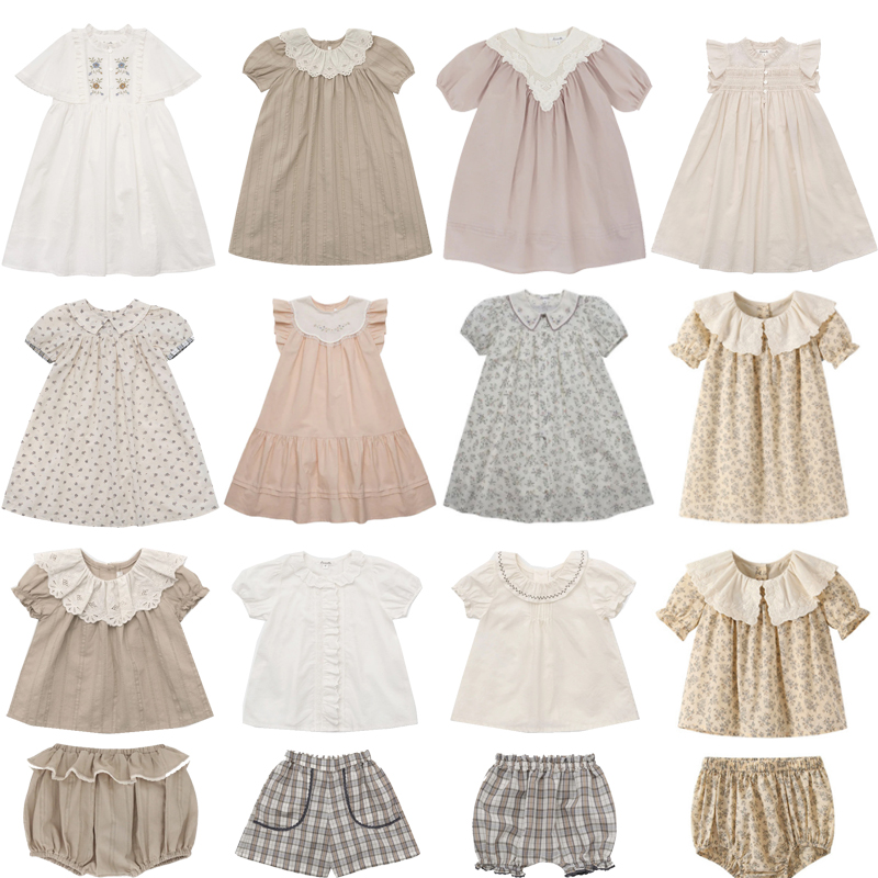Ou-女の子のための夏のドレス、かわいいプリント、半袖、プリ - Summer Line Clothing Brand のレビューと価格
