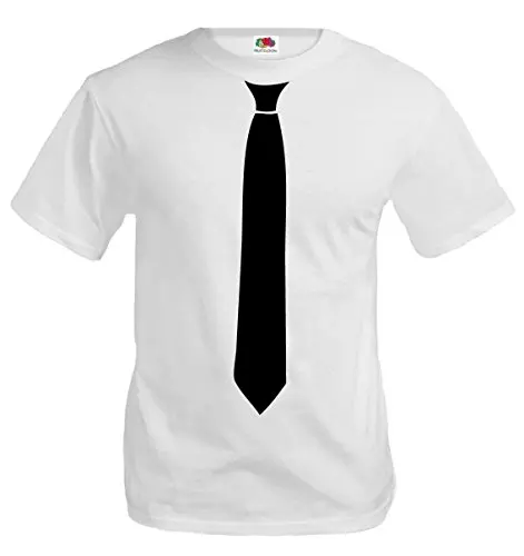 半袖メンズTシャツトップス 夏用メンズウェア ネクタイ柄 面 - Quality Summer Clothing のレビューと価格
