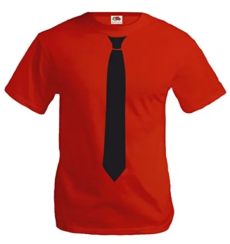 半袖メンズTシャツトップス 夏用メンズウェア ネクタイ柄 面 - Quality Summer Clothing のレビューと価格