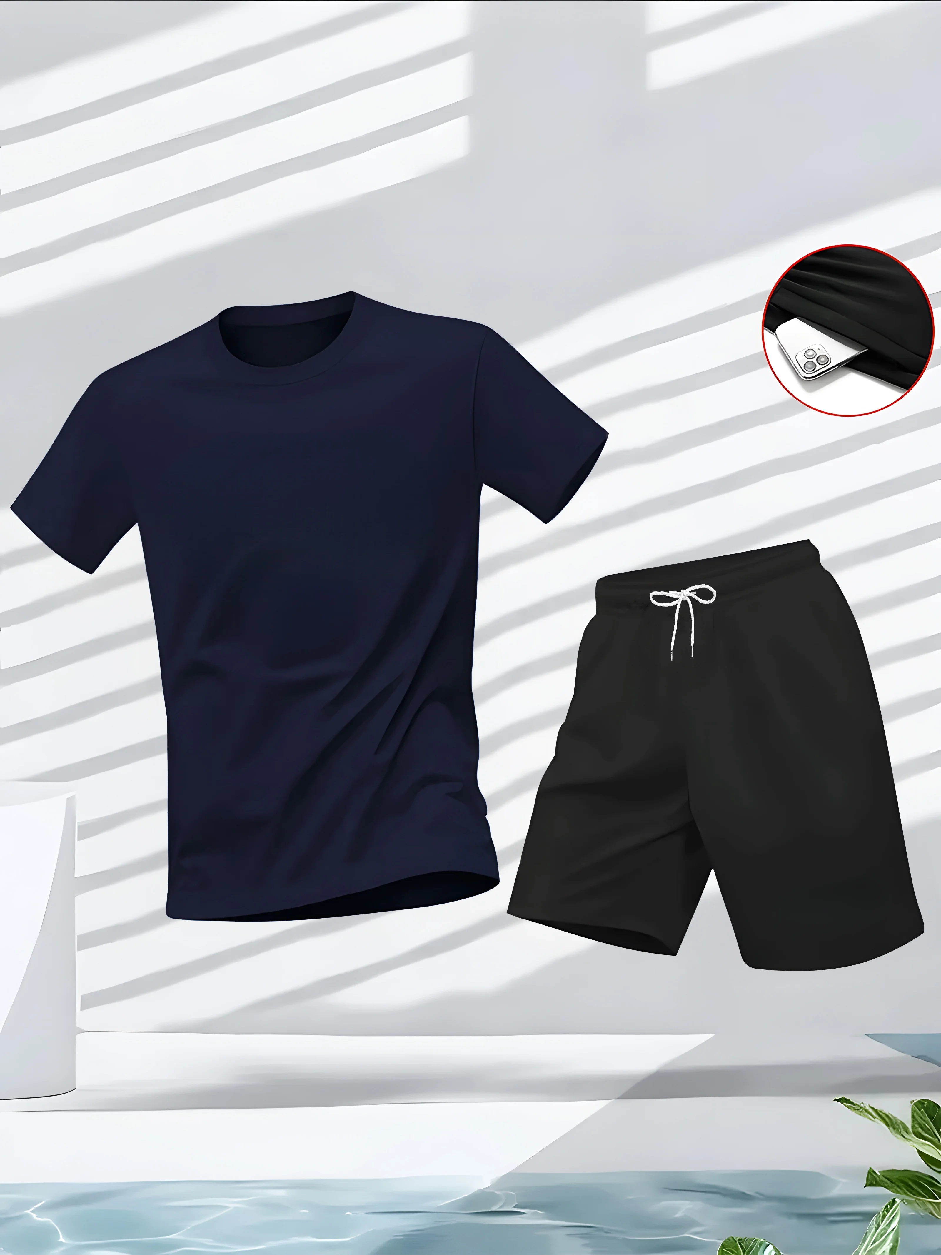 メンズスーツ 2 点セット ファッション レジャー 快適セッ - Summer Gym Clothing のレビューと価格