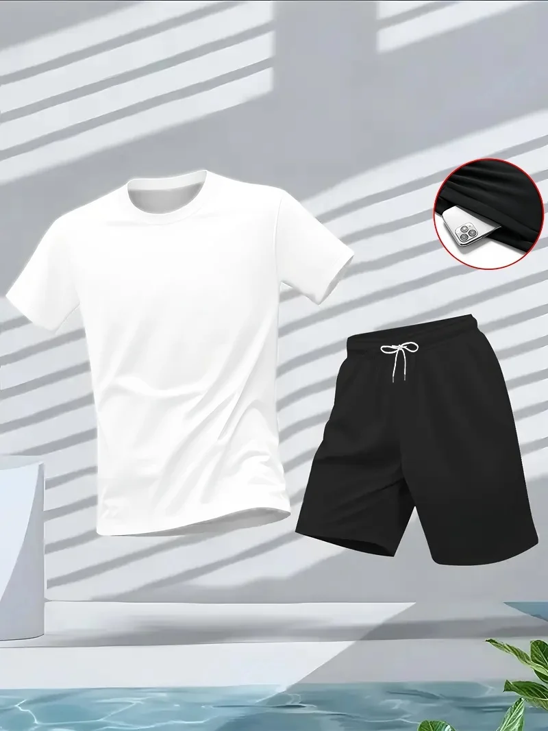 メンズスーツ 2 点セット ファッション レジャー 快適セッ - Summer Gym Clothing のレビューと価格
