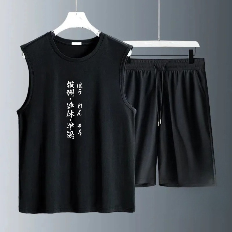 メンズタンクトップセット 2026年夏 速乾性 メンズセット - Summer Clothing Men のレビューと価格