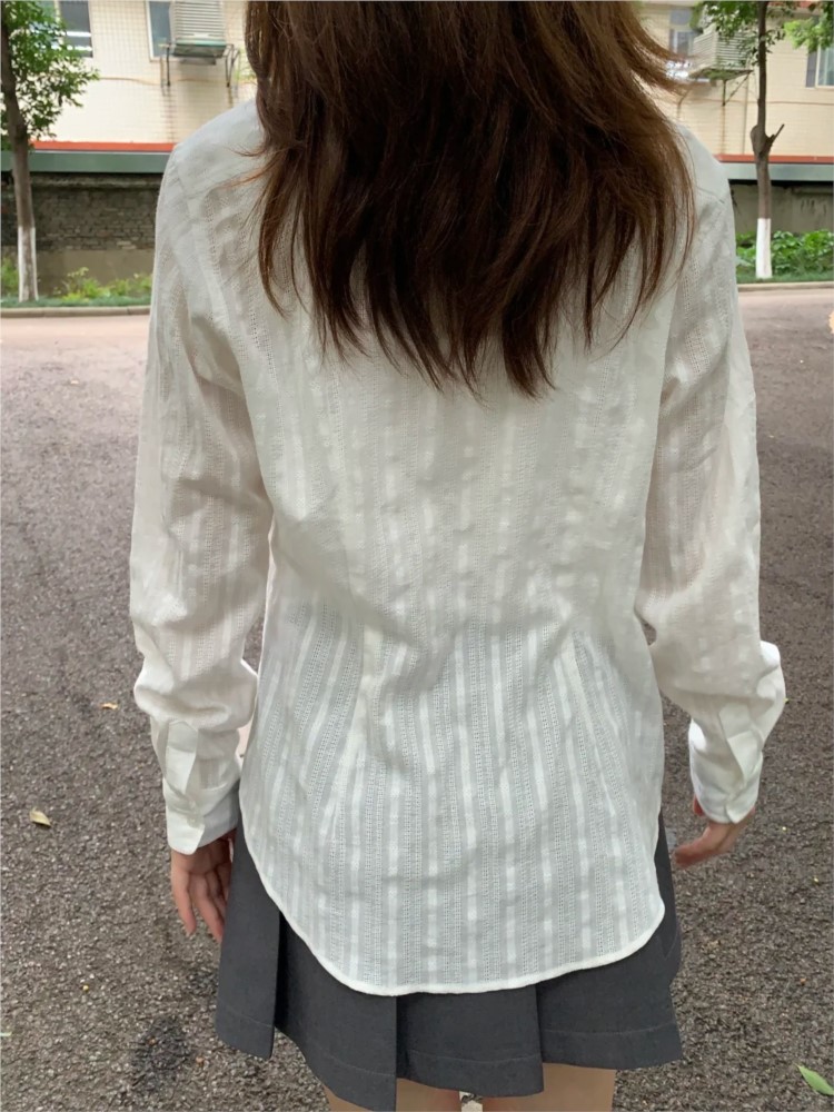 ホワイトリネンコットンカラーブラウス Tシャツ女性シンプルカ - Crop Blouse Linen のレビューと価格