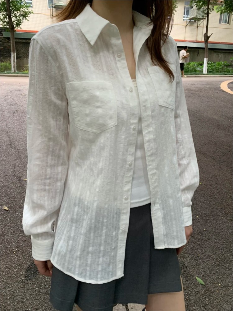 ホワイトリネンコットンカラーブラウス Tシャツ女性シンプルカ - Crop Blouse Linen のレビューと価格