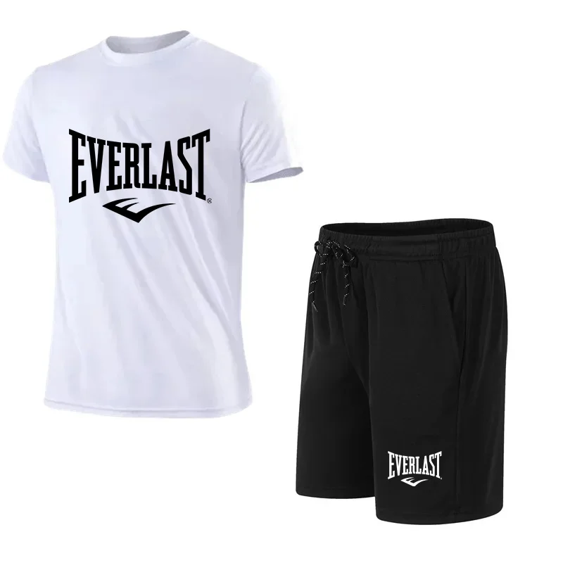 2026 メンズ夏用 Tシャツ+ショートパンツ 2点セット、 - Summer Gym Clothing のレビューと価格