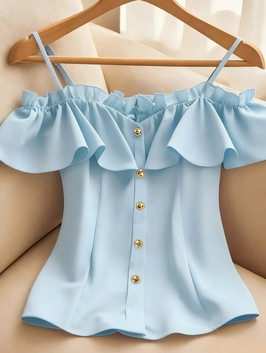 韓国シックな外観若々しいスラッシュネックスリムブラウス女性の - Summer Clothing Looks のレビューと価格
