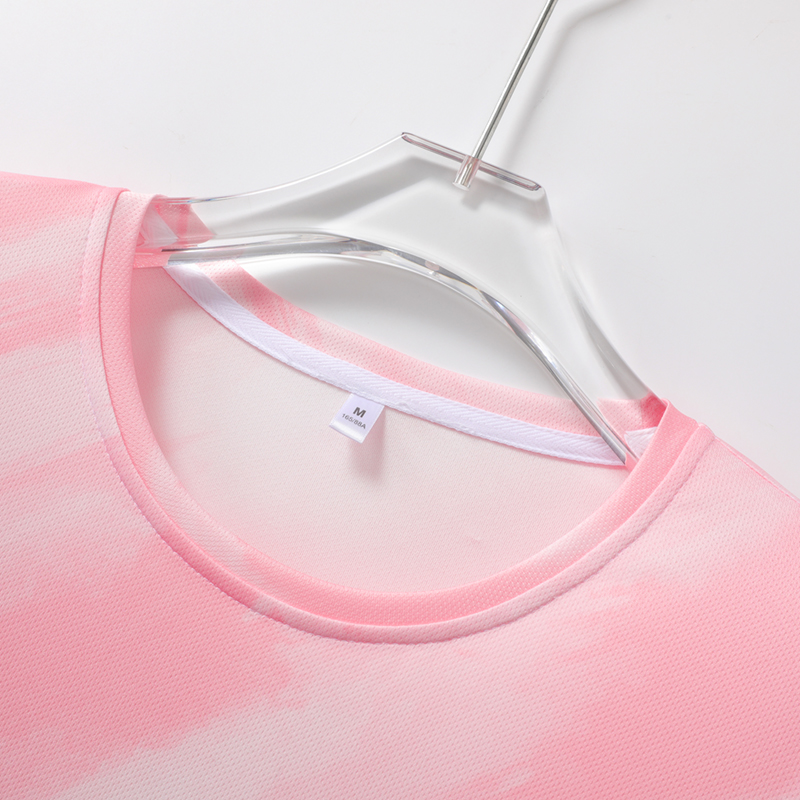 女性用 グラデーション 速乾性 スポーツ半袖トップス ワーク - Summer Gym Clothing のレビューと価格