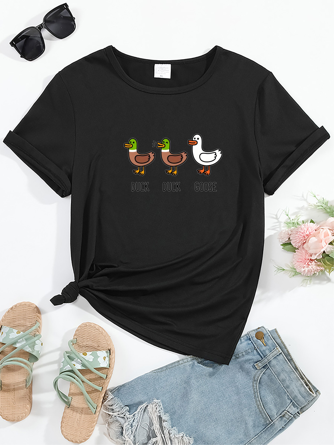 レディース カジュアル「ダックダックグース」グラフィック T - Summer Duck Clothing のレビューと価格