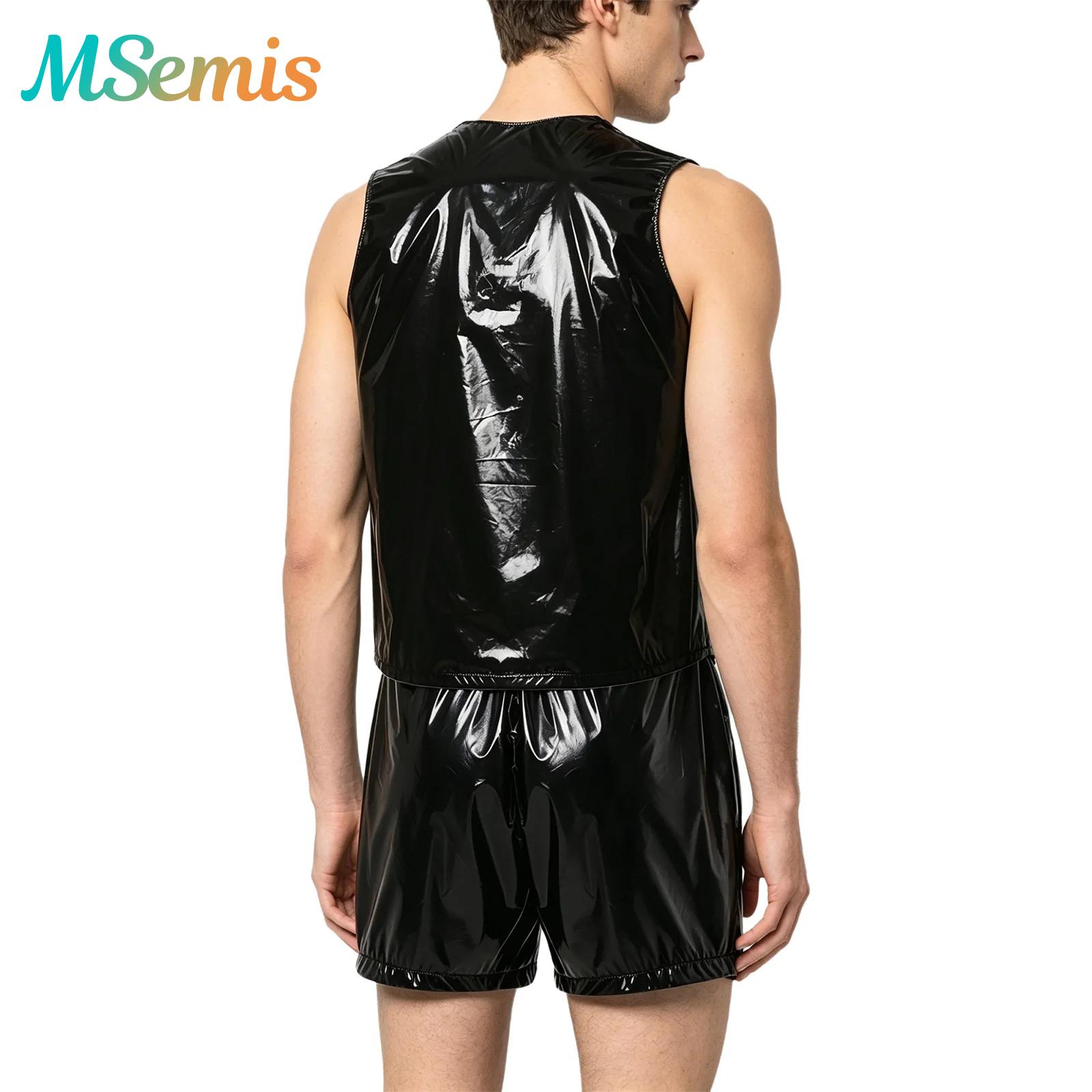 メンズ防水汗止めトラックスーツタンクトップとサイドボタン付き - Summer Clothing Men のレビューと価格