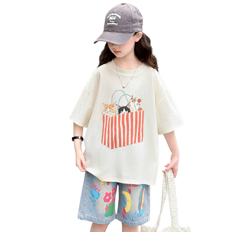 10代の女の子向け、夏用トップスとボトムスのセット、ドローイ - Summer Clothing Drawing For Kids のレビューと価格