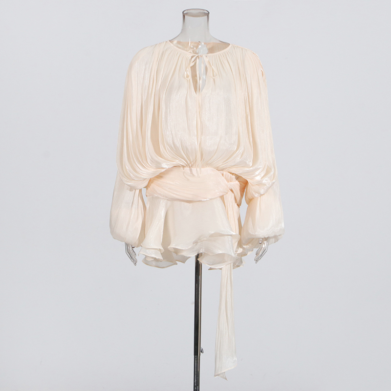 TWOTWINSTYLE 固体パッチワークレースアップブラウ - Summer Zara のレビューと価格