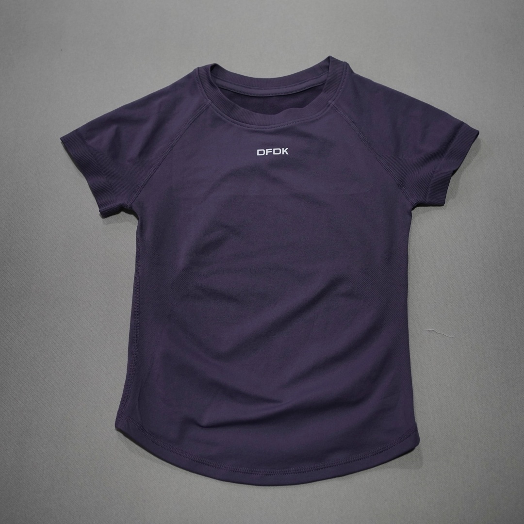 DFDK 女性通気性スポーツ Tシャツ半袖ラウンドネック弾性 - Summer Gym Clothing のレビューと価格