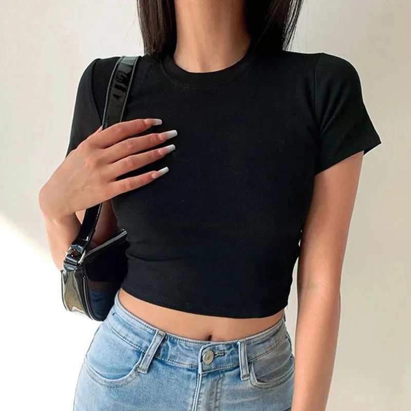 半袖 Tシャツ女性ソリッドシンプルカジュアルソフトオールマッ - Summer Zara のレビューと価格